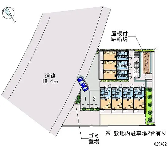 多摩市落合　月極駐車場（LP）